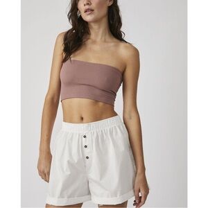 Free People Amelia Bandeau in Light Sand Tan Size M/L NWT